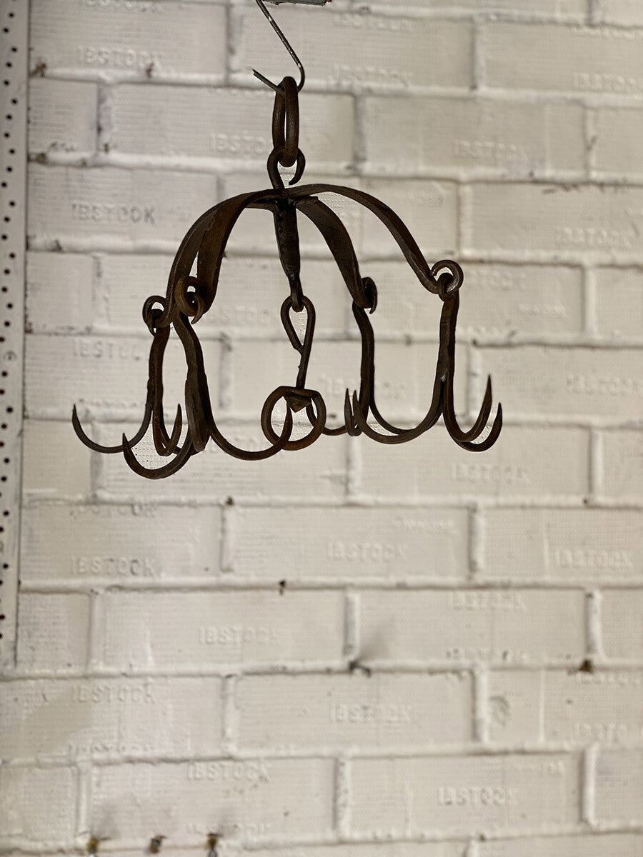 English Antique Iron Decorative Object - detail 2
