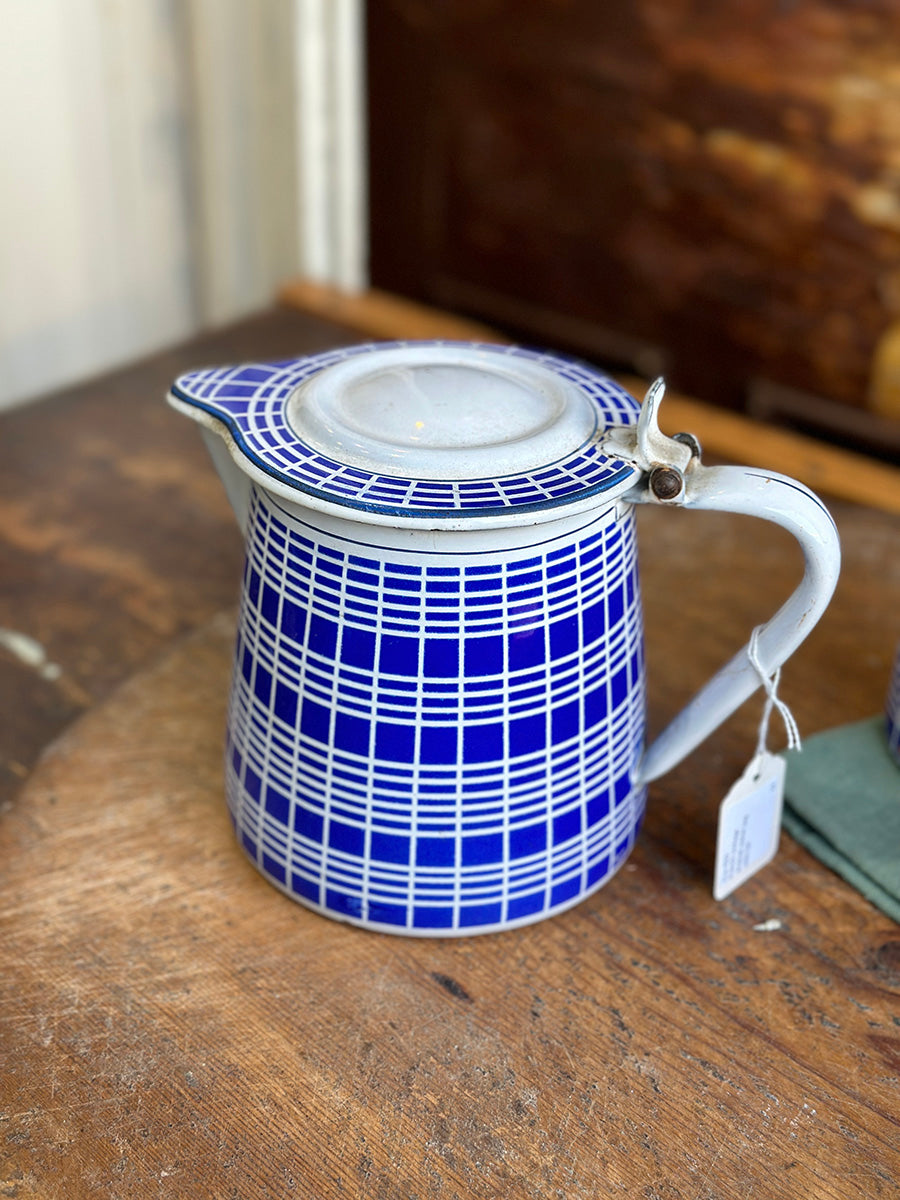 French Vintage Enamel Water Jug - main image