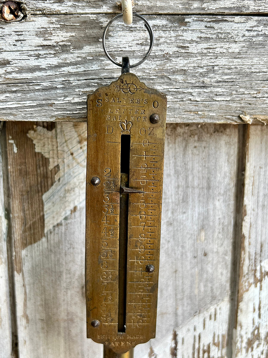 British Antique Salter Pocket Letter Scale - detail 4