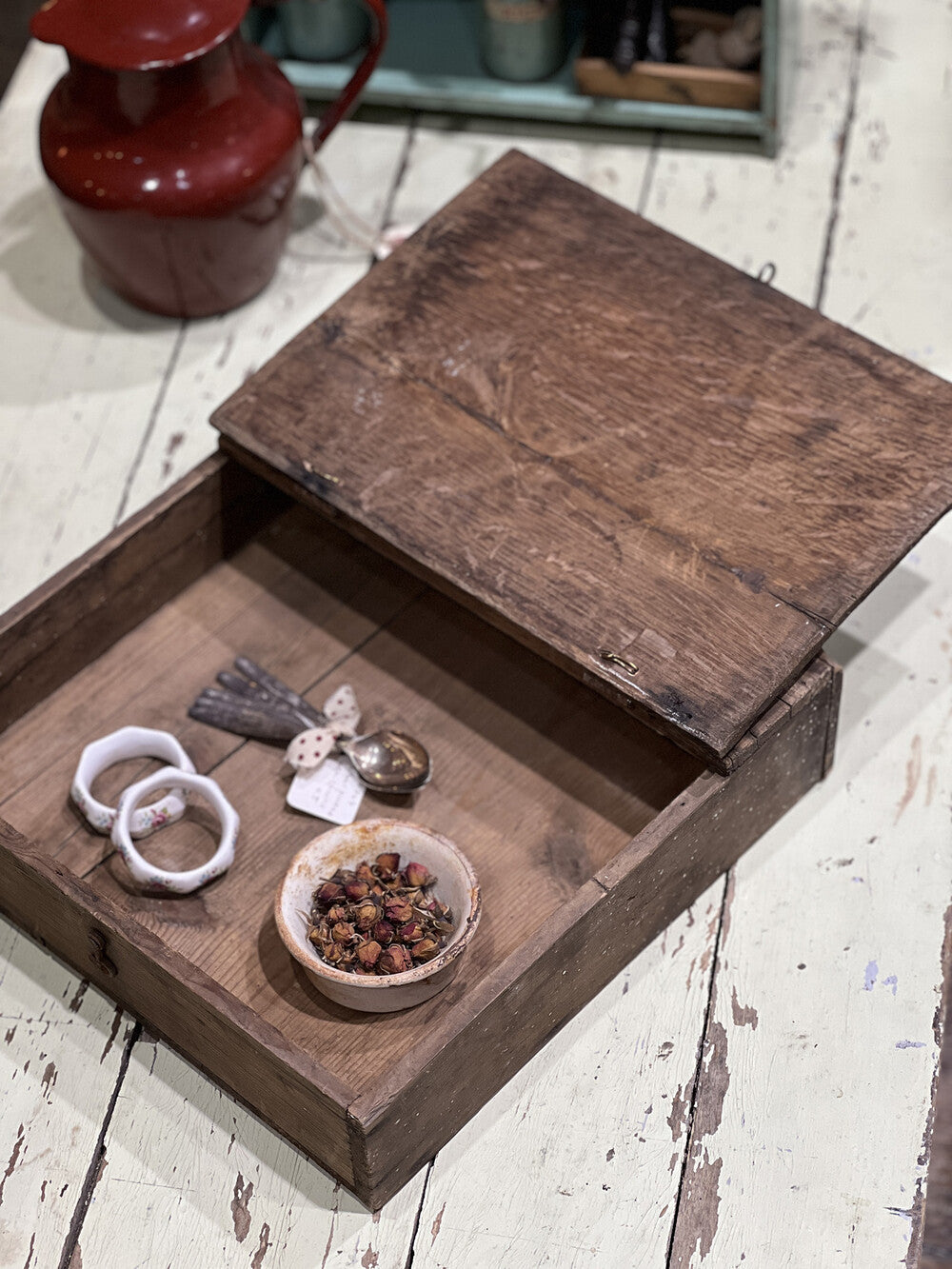 French Vintage Wooden Box - detail 7