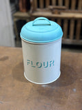 German Vintage Enamel Flour Storage Bin - main image