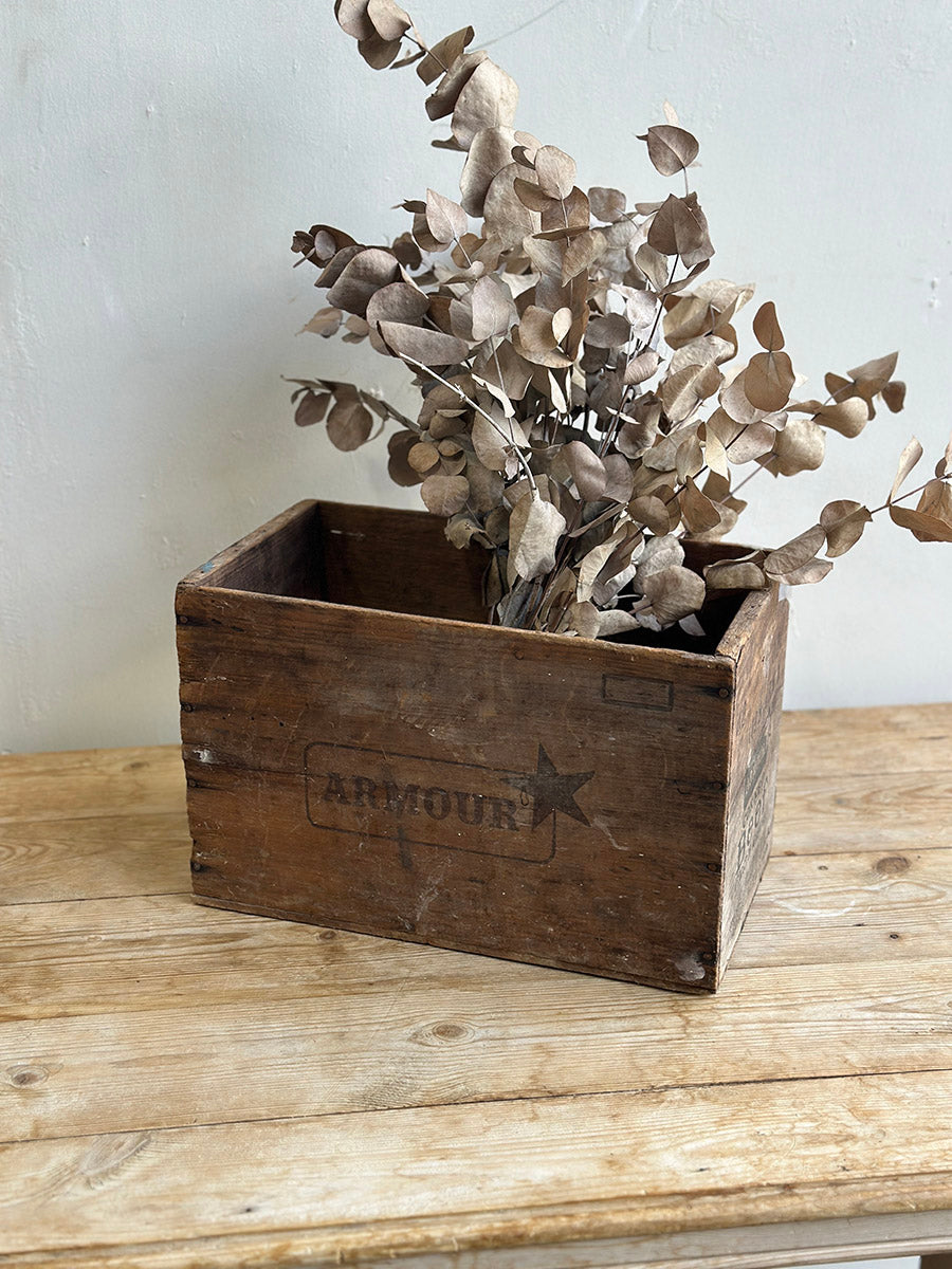 English Vintage Wooden Box - main image