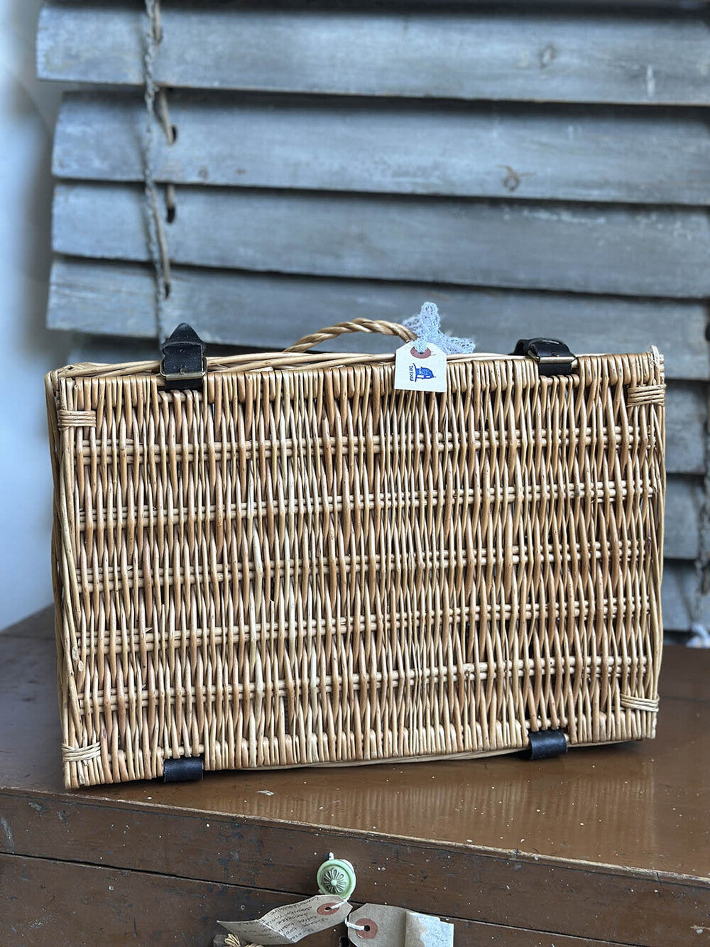 English Vintage Basket - detail 2