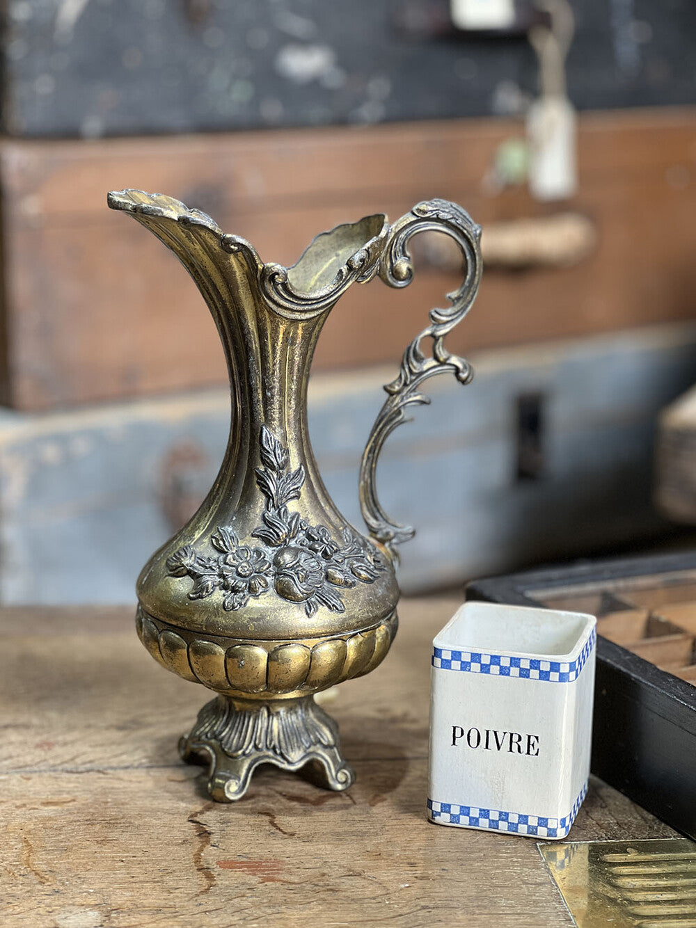Small English Antique Brass Jug - detail 7