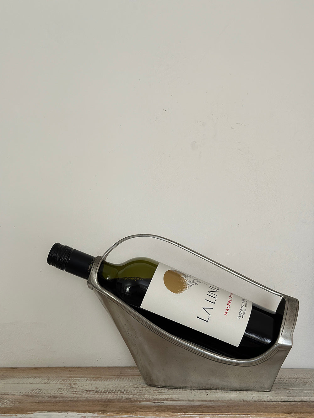 Italian Vintage Marinoni Pewter Wine Holder - detail 2