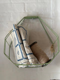 English Vintage Wire Log Basket - main image